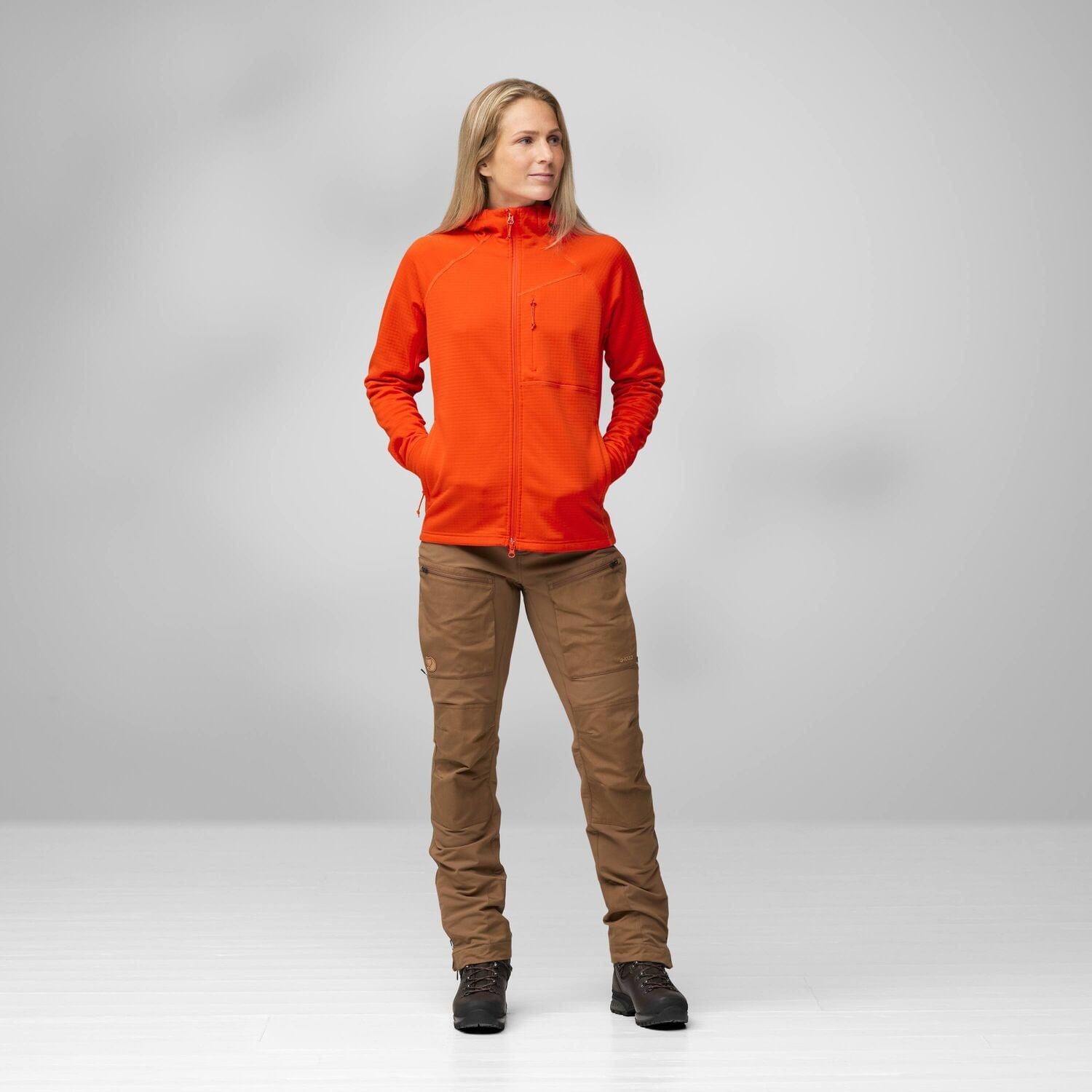 Fjällräven Abisko Womens Trail Fleece | Hooded Zip Up Hiking