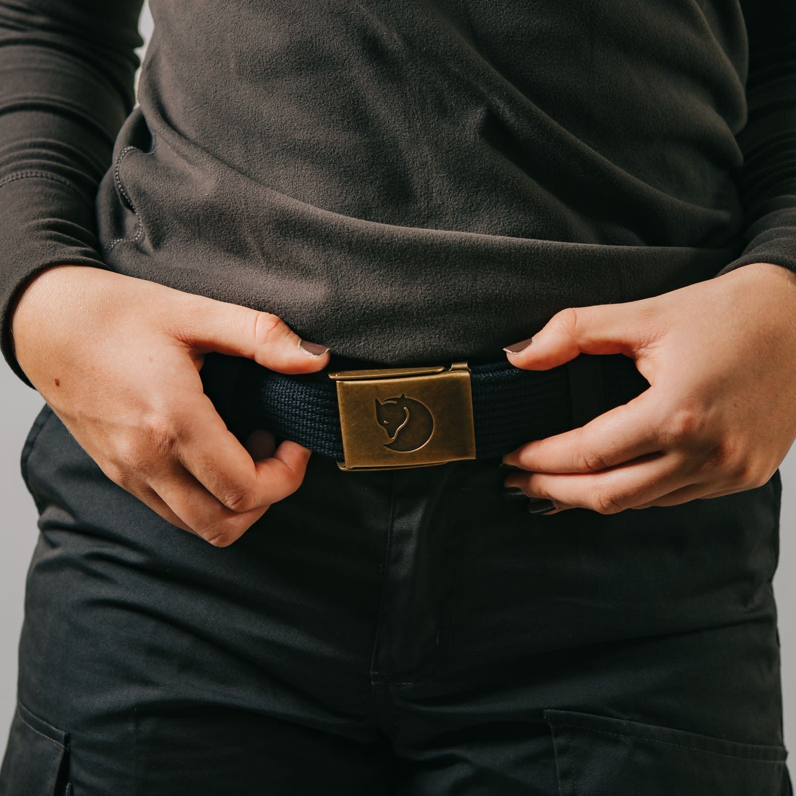 Fjällräven Canvas Belt with Brass Belt Buckle | Assorted Colours