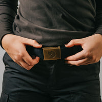 Canvas Brass Belt 4cm
