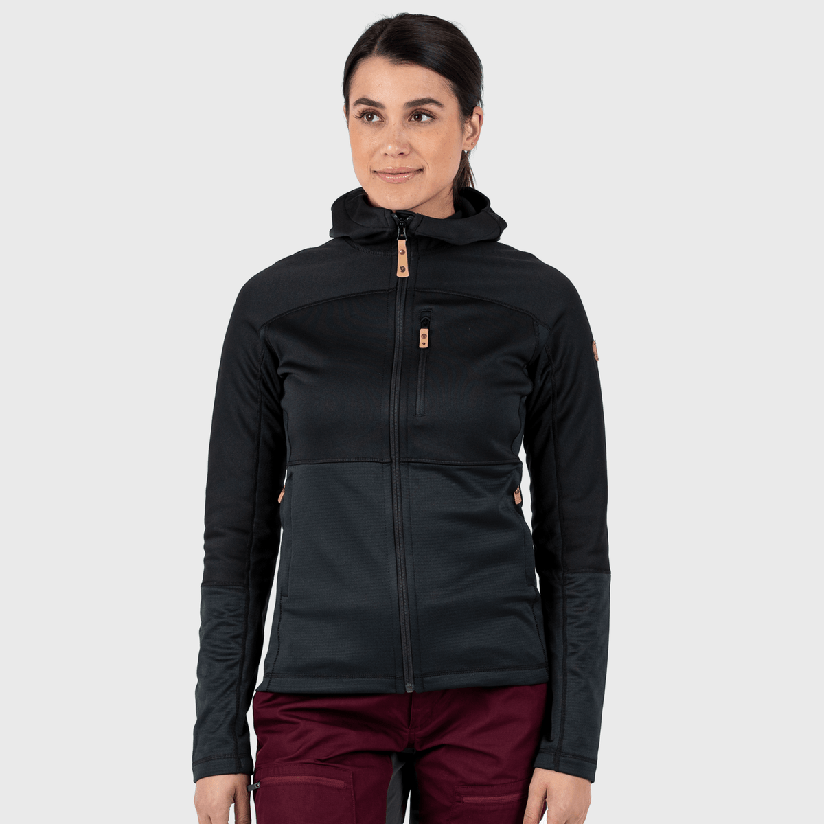 Fjallraven Abisko Womens Trail Fleece Hooded Zip Up Hiking Sweater Fjallraven Australia