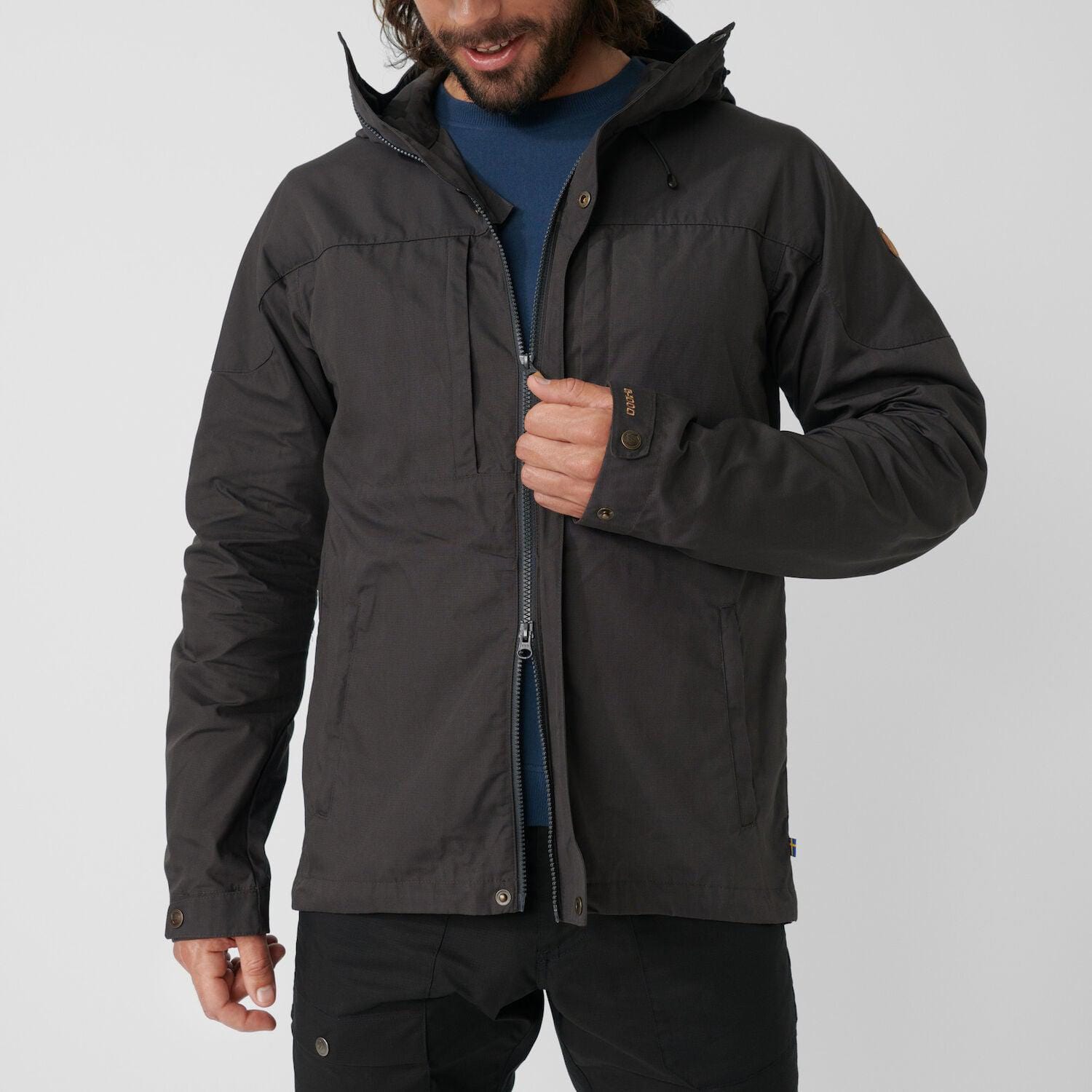 Fjällräven Skogsö Mens Jacket | Hip Length Hooded Jacket