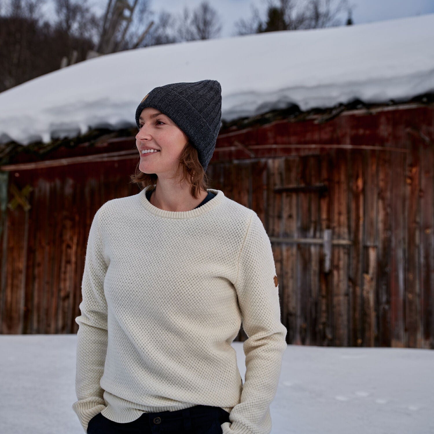 Fjällräven Övik Womens Structure Lambswool Sweater | Everyday