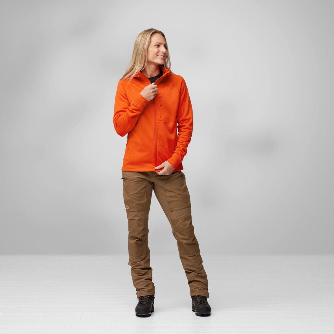 Abisko Grid Fleece Hoodie W