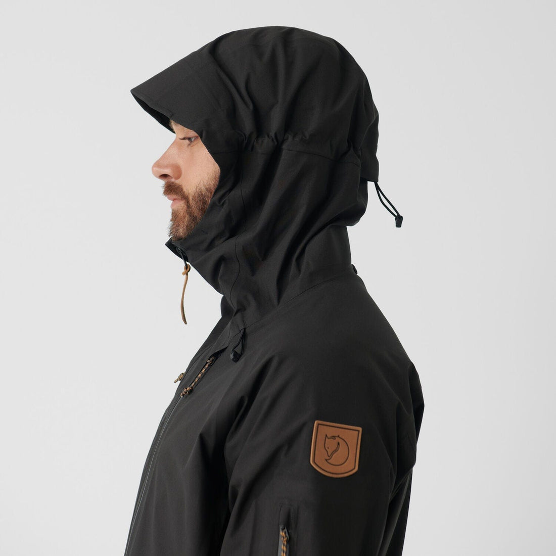 Fjallraven Keb Mens Eco Shell Jacket Hooded Waterproof Rain Jacket Fjallraven Australia