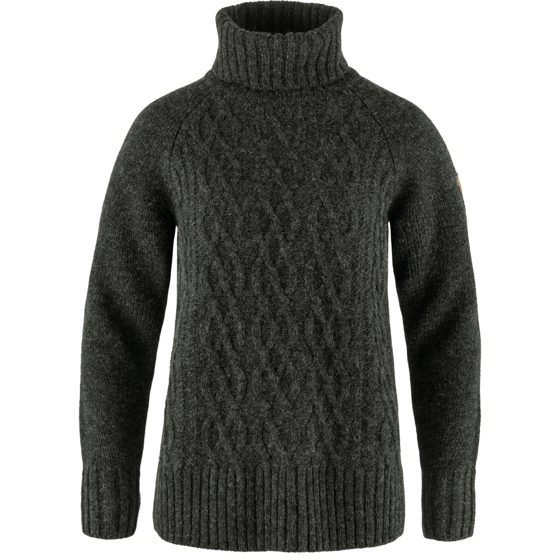 Fjallraven Ovik Womens Cable Knit Roller Neck Wool Sweater Fjallraven Australia