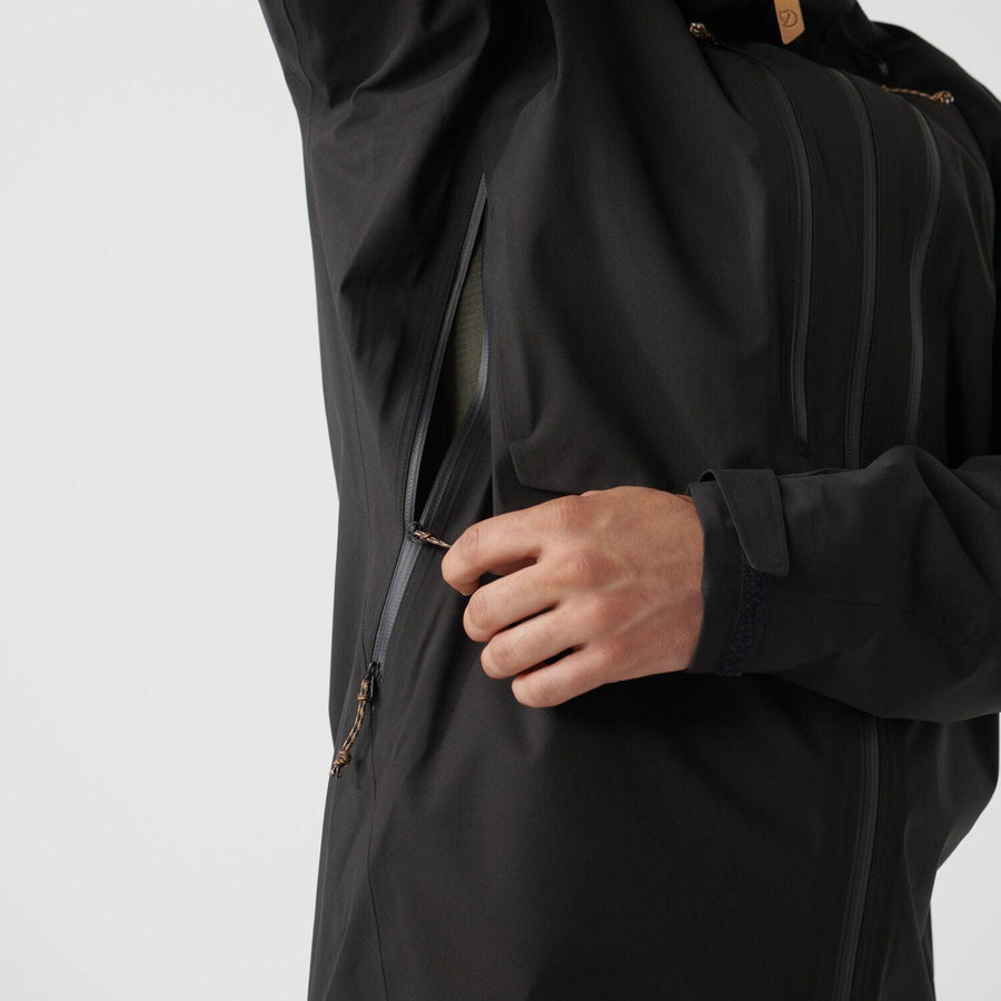 Fjällräven Keb Mens Eco-Shell Jacket | Hooded Waterproof Rain Jacket ...